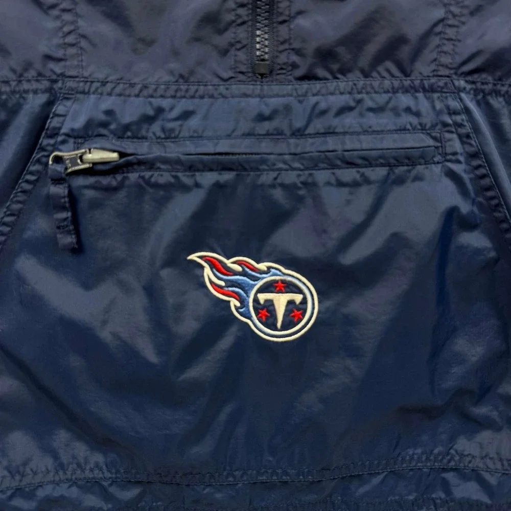 Vintage Y2K Reebok NFL Tennessee Titans Youth Anorak Windbreaker Youth S